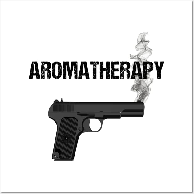 Aromatherapy (Gun) Wall Art by StillInBeta